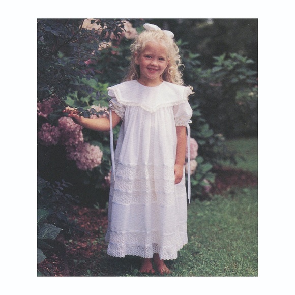 Strasburg Dress ORIGINAL White Heirloom Bella Collection Flower Girl LIKE NEW!! - Picture 2 of 11